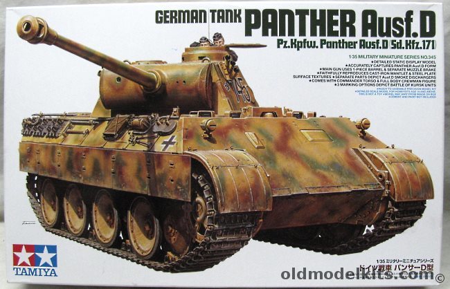 Tamiya 1/35 Panther Ausf.D - Plus Eduard Zimmerit PE And Tamiya PE Upgrade Set - Pz.Kpfw. Panther Ausf.D Sd.Kfz.171, MM345 plastic model kit